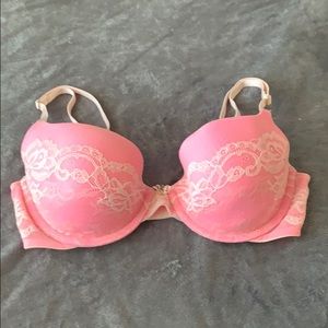 BS Lined Demi light pink with cream lace